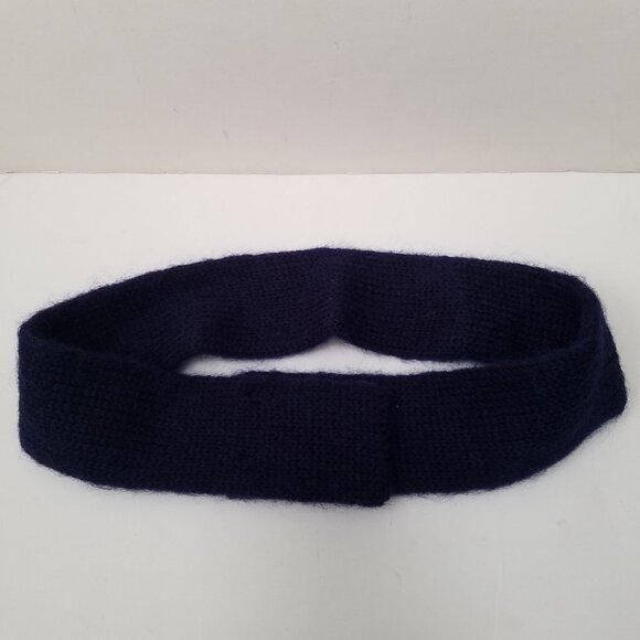 MANOUSH Sweater Knit Fuzzy Snap Belt - Picture 2 of 4